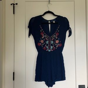 Blue Rain Blue Romper